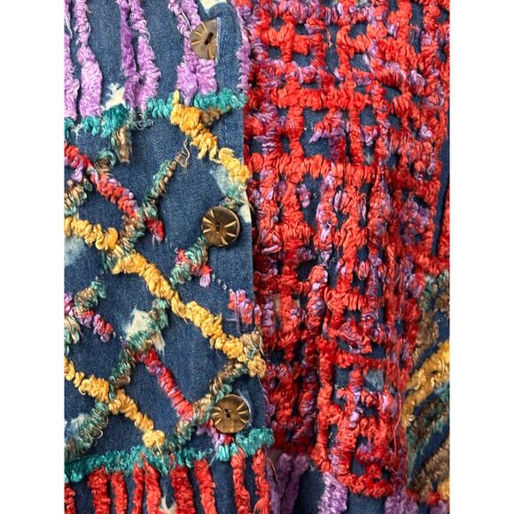 Minnie's Closet chenille Jacket, textured, art to wear, statement, eclectic - Picture 5 of 7